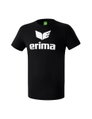 Erima Sport-Tshirt Basic Promo Logo (100% Baumwolle) schwarz Herren